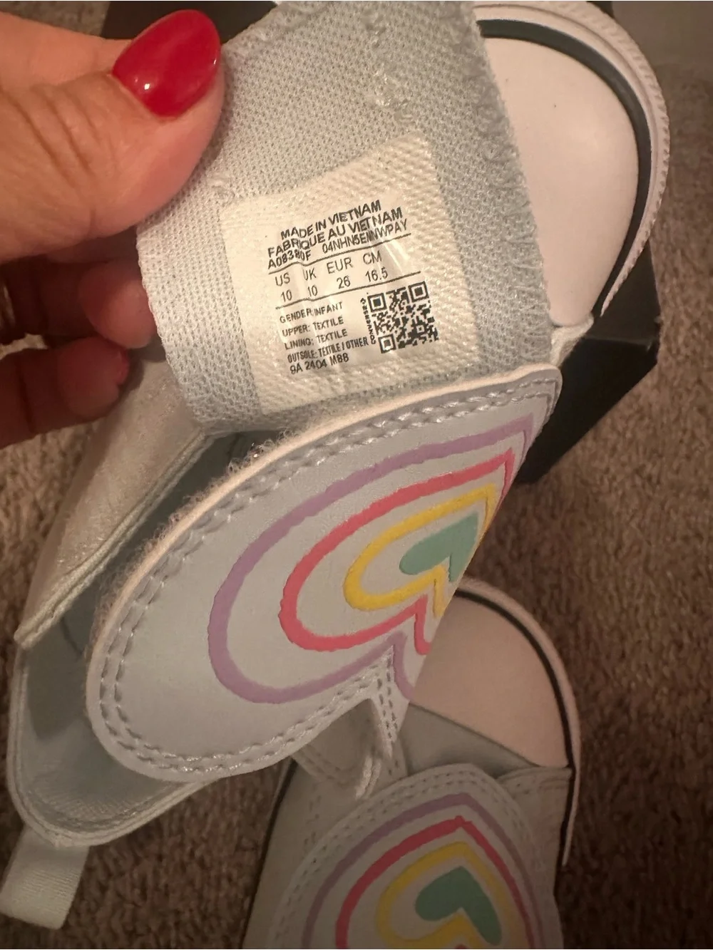 Brand new girls Converse Kids winter slay Mint Slip-On sneakers size 10